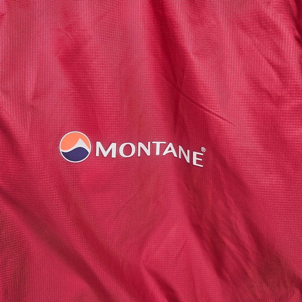 MONTANE Womens Freeflow H20 Jacket 12 Red Lightweight Packable Reflective GP-L09 - Picture 2 of 5